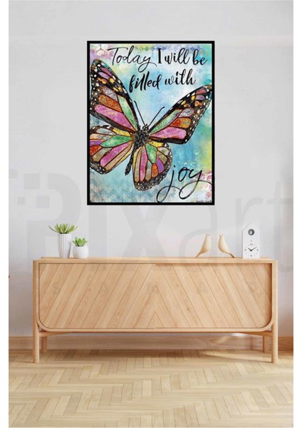 Renkli Kelebek Pixart Sanat Elmas Mozik Tablo Daimond Türkiye 48*60 fiyatları