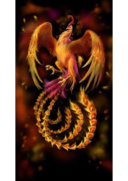 Muhteşem Anka Pixart Sanat Elmas Mozik Tablo Daimond Türkiye 43*78