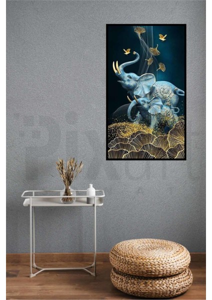 Neşeli Filler Pixart Sanat Elmas Mozik Tablo Daimond Türkiye 43*73 modelleri