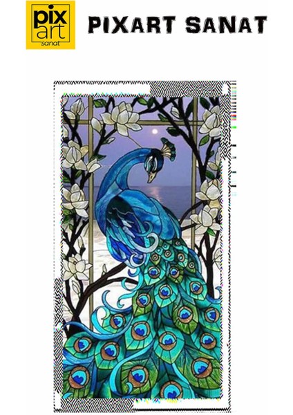 Çerçevedeki Tavuskuşu Pixart Sanat Elmas Mozik Tablo Daimond Türkiye 32*60 fırsatları