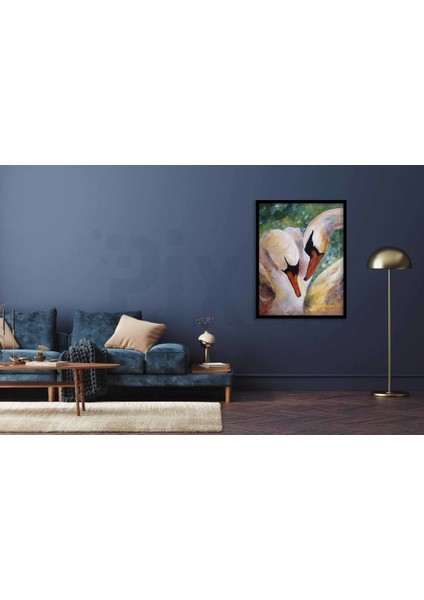 Aşık Kuğular Pixart Sanat Elmas Mozik Tablo Daimond Türkiye 39*52 fiyatları