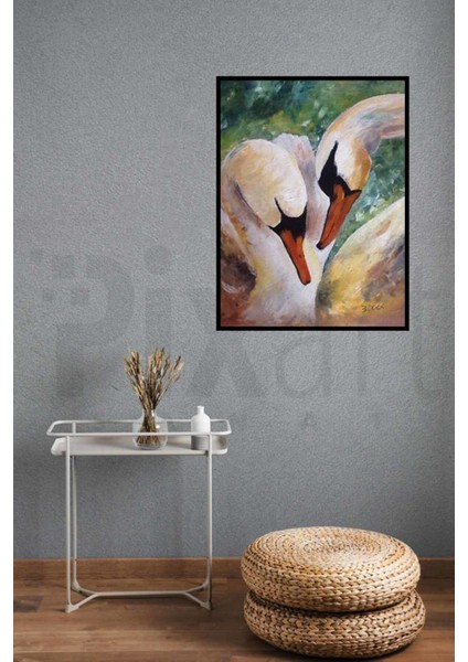 Aşık Kuğular Pixart Sanat Elmas Mozik Tablo Daimond Türkiye 39*52 modelleri