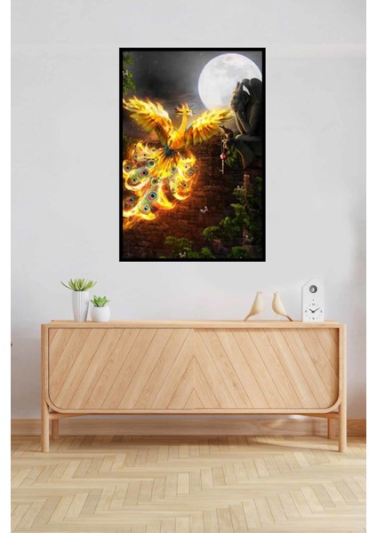 Dolunay ve Ankakuşu Pixart Sanat Elmas Mozik Tablo Daimond Türkiye 53*76 fiyatları