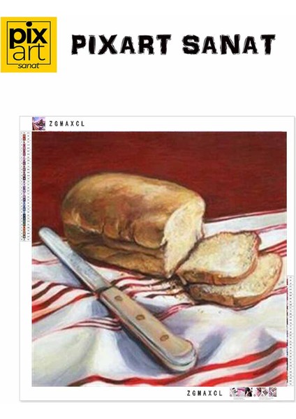 Kesilmiş Ekmek Pixart Sanat Elmas Mozaik Tablo Diamond Türkiye 41*41 fırsatları