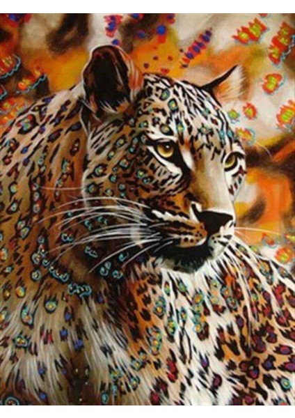 Afrika Parsının En Güzeli Pixart Sanat Elmas Mozik Tablo Daimond Türkiye 53*68