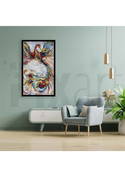 Renkli Anka Pixart Sanat Elmas Mozik Tablo Daimond Türkiye 48*83 fiyatları