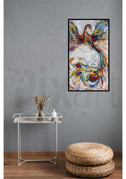 Renkli Anka Pixart Sanat Elmas Mozik Tablo Daimond Türkiye 48*83 modelleri