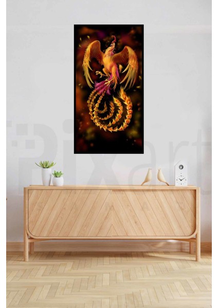 Muhteşem Anka Pixart Sanat Elmas Mozik Tablo Daimond Türkiye 43*78 fiyatları