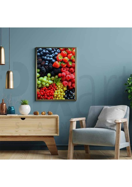 Cesit Meyveler 36 x 51 Elmas Mozaik Tablo fiyatları