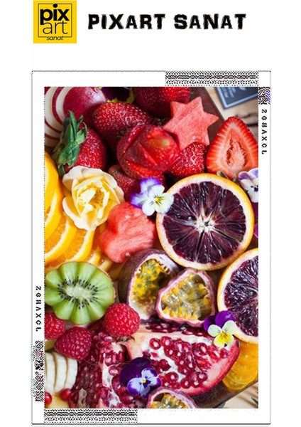 Meyve Festivali 51 x 81 Elmas Mozaik Tablo fırsatları