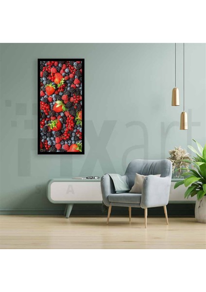 Donuk Meyveler 51 x 81 Elmas Mozaik Tablo modelleri