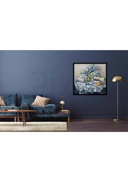 Beş Çayı Hazırlığı Pixart Sanat Elmas Mozaik Tablo Diamond Türkiye 53*51 modelleri