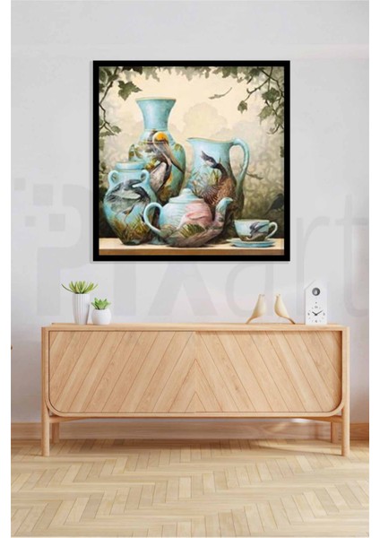 Toprak Desenli Objeler Pixart Sanat Elmas Mozaik Tablo Diamond Türkiye 51*51 fiyatları