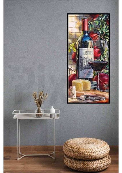 Sarap Ve Peynir 30 x 51 Elmas Mozaik Tablo fiyatları