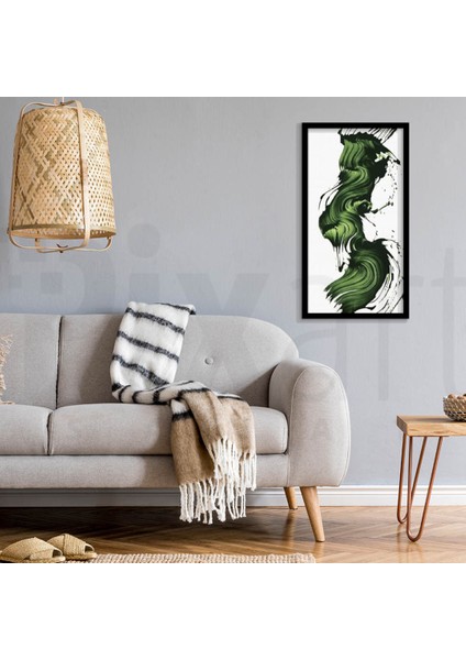 Yeşil Fırça Darbeleri Pixart Sanat Elmas Mozaik Tablo Diamond Türkiye 35*68 fiyatları