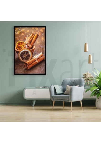 Portakal Dilimleri ve Tarçın Kabukları Pixart Sanat Elmas Mozaik Tablo Diamond Türkiye 25*38 modelleri