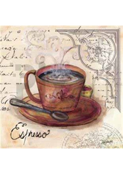 Espresso Pixart Sanat Elmas Mozaik Tablo Diamond Türkiye 51*51