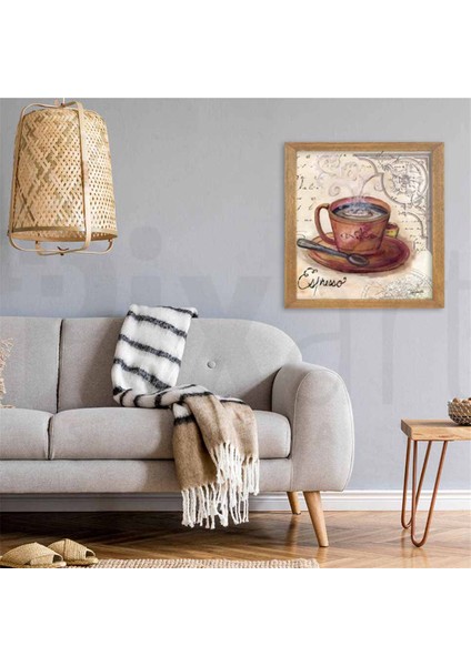 Espresso Pixart Sanat Elmas Mozaik Tablo Diamond Türkiye 51*51 modelleri