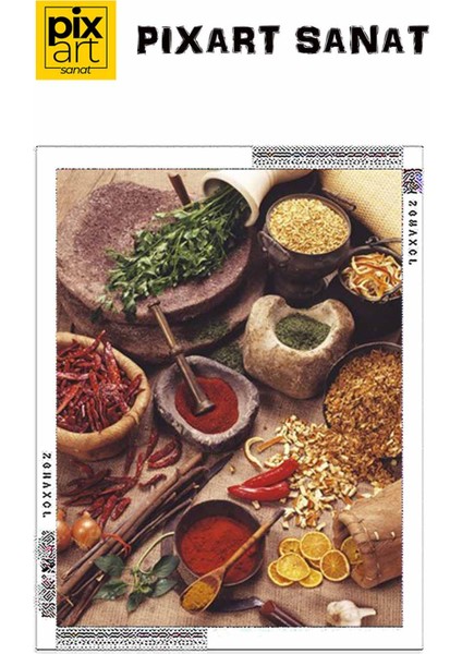 Baharat Dunyasi 38 x 51 Elmas Mozaik Tablo