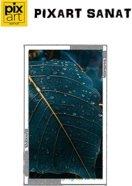 Yesil Ve Altin Renkli Yaprak 40 x 60 Elmas Mozaik Tablo fırsatları