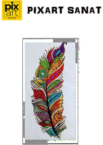 Renkli Desenlerden Oluşan Tüy Pixart Sanat Elmas Mozaik Tablo Diamond Türkiye 38*71 fırsatları