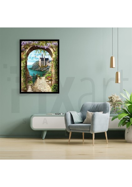 Sarmaşıklı Sütün Pixart Sanat Elmas Mozaik Tablo Diamond Türkiye 43 x 61 cm fiyatları