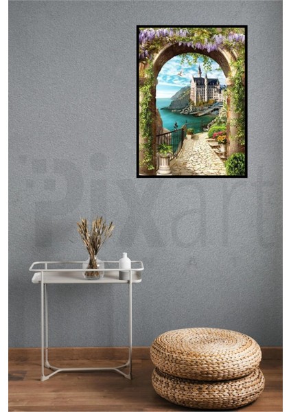 Sarmaşıklı Sütün Pixart Sanat Elmas Mozaik Tablo Diamond Türkiye 43 x 61 cm modelleri