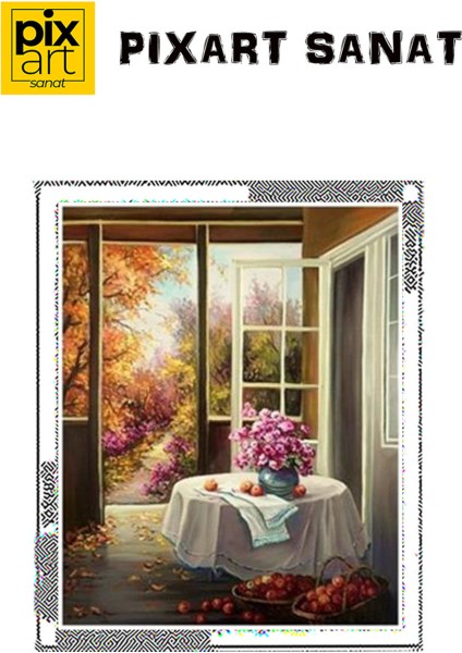 Sonbahar Manzarası Pixart Sanat Elmas Mozaik Tablo Diamond Türkiye 51*64 fırsatları