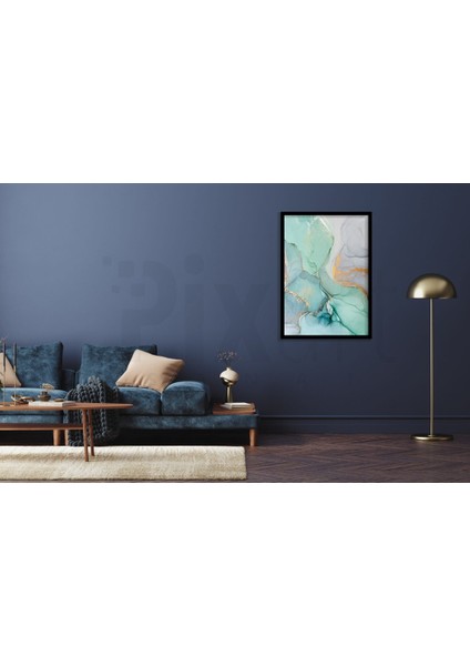 Taş Yeşil Desen Pixart Sanat Elmas Mozaik Tablo Diamond Türkiye 45*63 modelleri