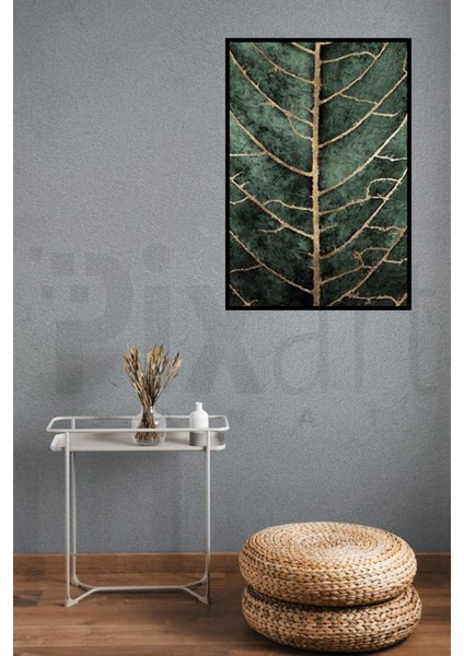 Damarlı Yaprak Pixart Sanat Elmas Mozaik Tablo Diamond Türkiye 48*73 modelleri