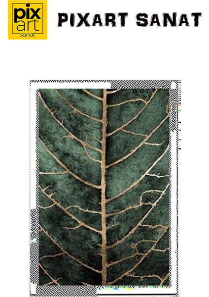 Damarlı Yaprak Pixart Sanat Elmas Mozaik Tablo Diamond Türkiye 48*73 fırsatları