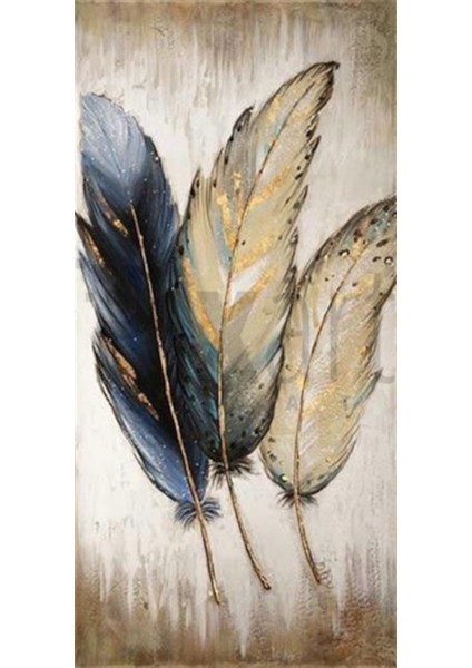 Kuş Tüyleri Pixart Sanat Elmas Mozaik Tablo Diamond Türkiye 40*83