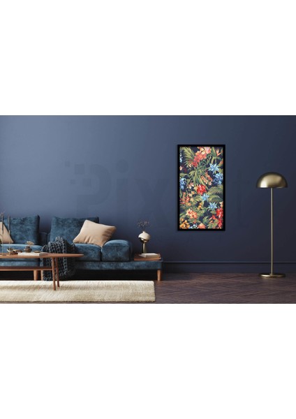 Renkli Cicek Desen 40 x 60 Elmas Mozaik Tablo fiyatları