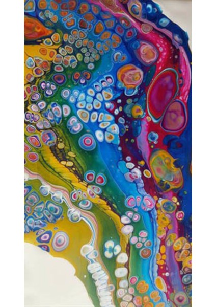 Ebru Desen 40 x 60 Elmas Mozaik Tablo