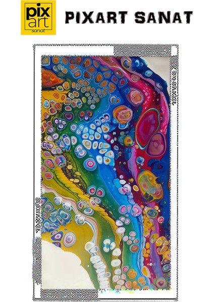 Ebru Desen 40 x 60 Elmas Mozaik Tablo fırsatları