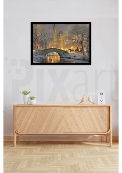 Kış Gecesi Pixart Sanat Elmas Mozaik Tablo Diamond Türkiye 71 x 51 cm fiyatları