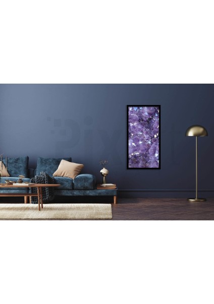 Ametist Tas Desen 40 x 60 Elmas Mozaik Tablo modelleri