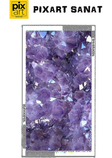Ametist Tas Desen 40 x 60 Elmas Mozaik Tablo fırsatları