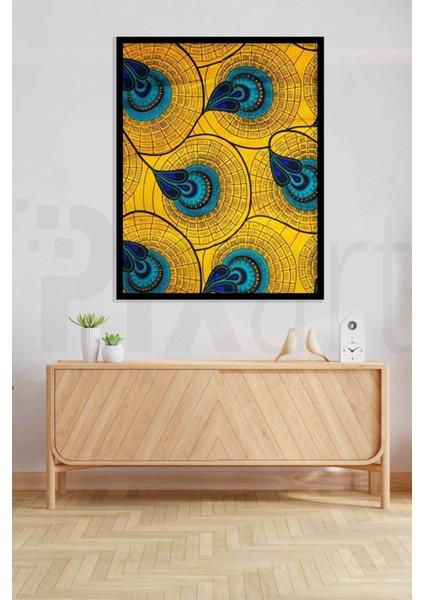 Afrikan Tavus Kusu Tuyu Desen 43 x 60 Elmas Mozaik Tablo modelleri