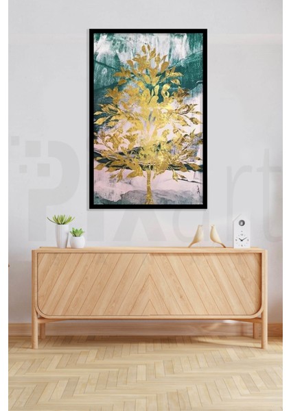 Altın Sarısı Ağaç Desen Pixart Sanat Elmas Mozaik Tablo Diamond Türkiye 50*73 modelleri