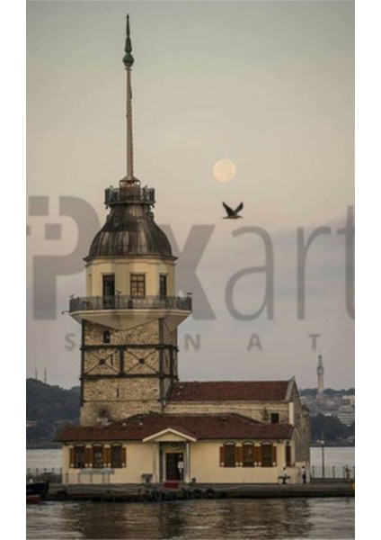 Istanbul Kiz Kulesi 40 x 60 Elmas Mozaik Tablo