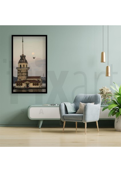 Istanbul Kiz Kulesi 40 x 60 Elmas Mozaik Tablo fiyatları
