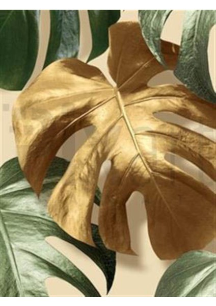 Altın Sarısı Yaprak Pixart Sanat Elmas Mozaik Tablo Diamond Türkiye 43*55