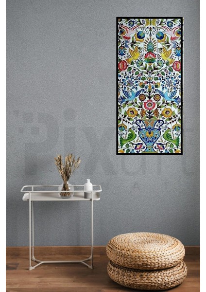 Çiçekler ve Kuşlar Pixart Sanat Elmas Mozaik Tablo Diamond Türkiye 37*77 fiyatları