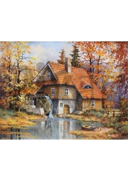 Ahşapsu Değirmeni Pixart Sanat Elmas Mozaik Tablo Diamond Türkiye 70*50