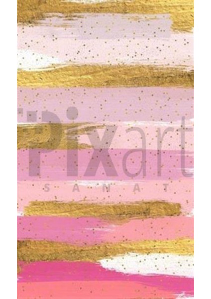 Noktalı Pembe Desen Pixart Sanat Elmas Mozaik Tablo Diamond Türkiye 43*73