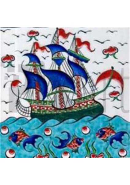 Gemi Desen Pixart Sanat Elmas Mozaik Tablo Diamond Türkiye 67*67