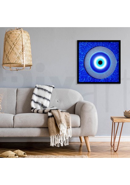 Mavi Nazar Pixart Sanat Elmas Mozaik Tablo Diamond Türkiye 53*53 fiyatları