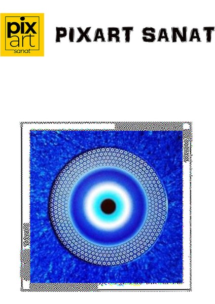 Mavi Nazar Pixart Sanat Elmas Mozaik Tablo Diamond Türkiye 53*53 fırsatları