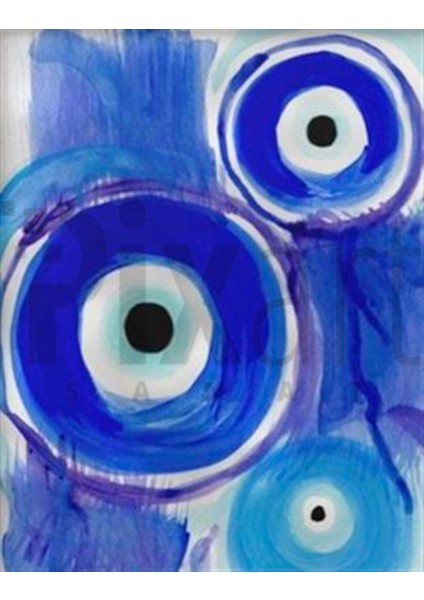 Nazar Boncuğu Tablo Pixart Sanat Elmas Mozaik Tablo Diamond Türkiye 47*60